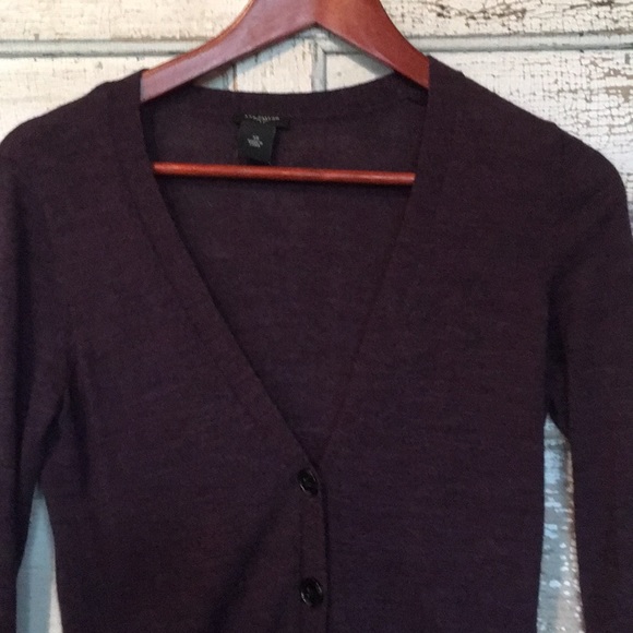 EUC Purple Longer Cardigan by Ann Taylor - Picture 3 of 5